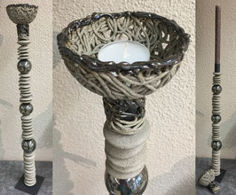 Kerzenständer Steinzeug grey Art. Nr. 1