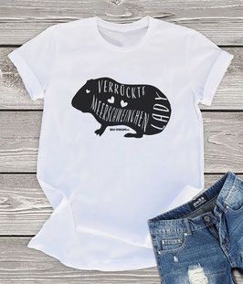 T-Shirt "Verrückte Meerschweinchen Lady"