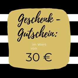 Geschenk-Gutschein 30€
