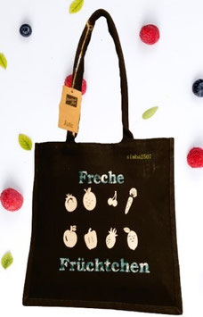 Jute Classic Shopper mit Motiv Freche Früchtchen