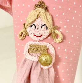 Schultüte Jari HÄKELBILD+NAME, ROSA PÜNKTCHEN