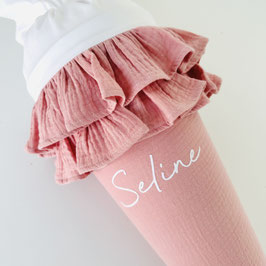 VERSANDFERTIG 70cm SMILLA in Rosa + Schriftzug SELINE