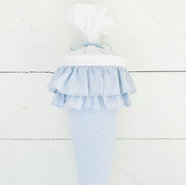 Kitatüte *mini* Smilla mit NAME, STREIFEN_HELLBLAU