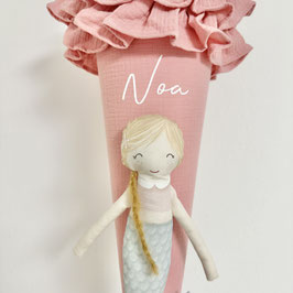 NEU Smilla mit Name und PUPPE, ROSA