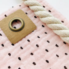 Schultüte Jari HÄKELBILD+NAME, PEACHY PÜNKTCHEN SCHWARZ