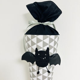 Kitatüte Häkelmotiv, FLEDERMAUS