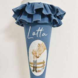 Schultüte *NAME+MOTIV* Smilla, BLAU