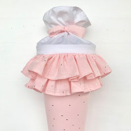 Schultüte Smilla HÄKELBILD, PEACHYROSA GOLD