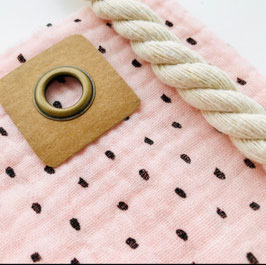 Schultüte Jari HÄKELBILD, PEACHYROSA SCHWARZ