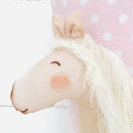 NANA mit PUPPE, PFERD braun