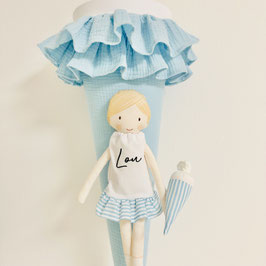 NEU Smilla mit Name und PUPPE, AQUABLAU