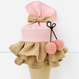 Kitatüte SMILLA KIRSCHE 35cm GOLDSCHIMMER_rosa