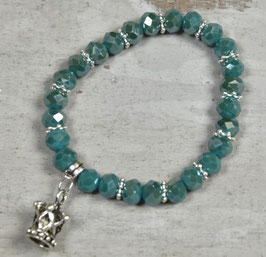 Armband "Krone" grün