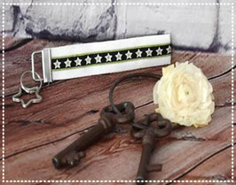 Schlüsselanhänger "Lime White Star"