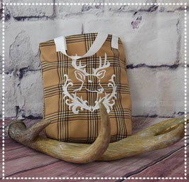 Tasche "Hirsch" Weiss