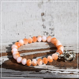 Armband "Krone" rosa, braun