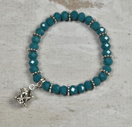 Armband "Krone" petrol