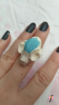 Bague Blue Cat Skull