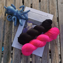 Strickset THE KRAKEN PITCHBLACK - DEFINITELY PINK