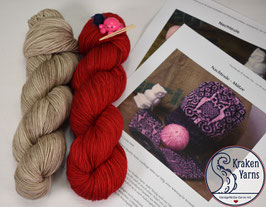 Strickkit NACHTEULE Sand - Fire