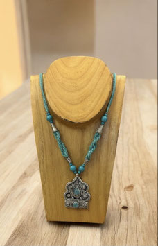 Handmade Statement-Kette mit Türkis