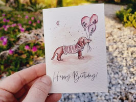 "Happy Birthday" Klappkarte