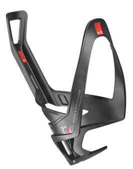 Elite Rocko Carbon Flaschenhalter, schwarz, rot / matt