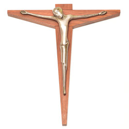 Art deco crucifix / houten kruis