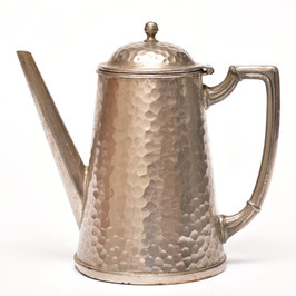 Art-deco gehamerde koffiepot stijl Amsterdamse School