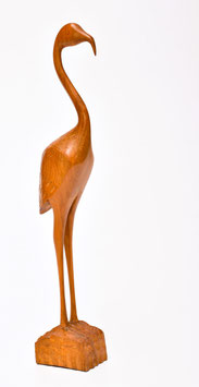 Vintage houten flamingo #1