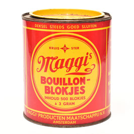 Blik Maggi's Bouillonblokjes - inhoud 500 blokjes à 3 gram