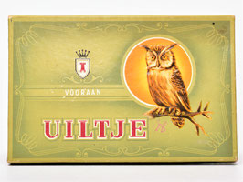 Kartonnen doosje Uiltje Vooraan sigaren #1