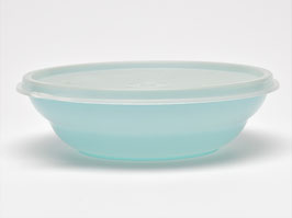 Tupperware puddingschaaltje lichtblauw (17 cm) met deksel