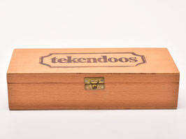 Vintage houten tekendoos