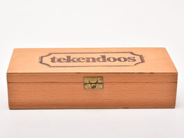 Vintage houten tekendoos