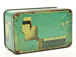 Art-deco blik J. Lub JR - Amsterdam - 250 gr tabak