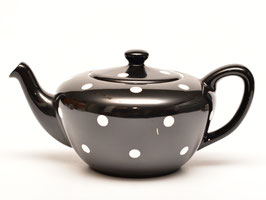 Theepot met stippendecor zwart/wit van Societe Ceramique