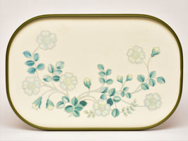Dubbelzijdig dienblad Formica met bloemen