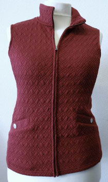 Damen Gilet beere mit Taschen