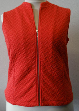 Damen Gilet rot mit Taschen