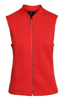 Damen Gilet rot mit Taschen