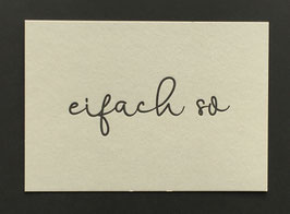 Art. 19.008 / "eifach so"