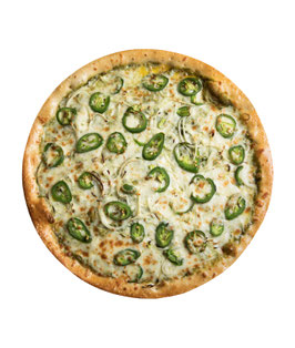 bedruckte Fußmatte Fotodruck | Pizza - Jalapeño Onion Ø 70 cm