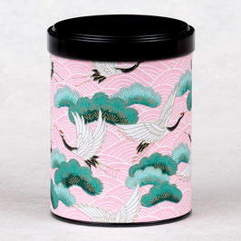 Boîte à thé couvercle washi "otaki"