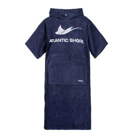 Atlantic Shore Basic Poncho Navy Blue