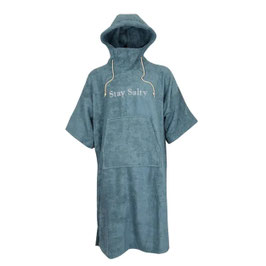 Manera Winter Poncho - Smoke Blue