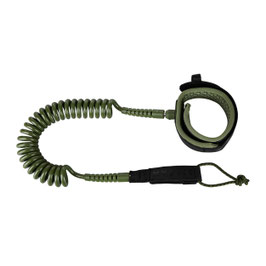 Mystic Coiled Board Leash Dark Leaf