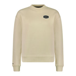 North Horizon Badge Crew Sweat Women Pumice