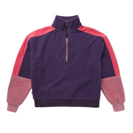 Mystic The Heat Zip Up Sweat Deep Purple