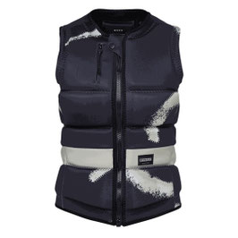 Mystic Evoke Impact Vest Fzip Wake Women Black Allover
